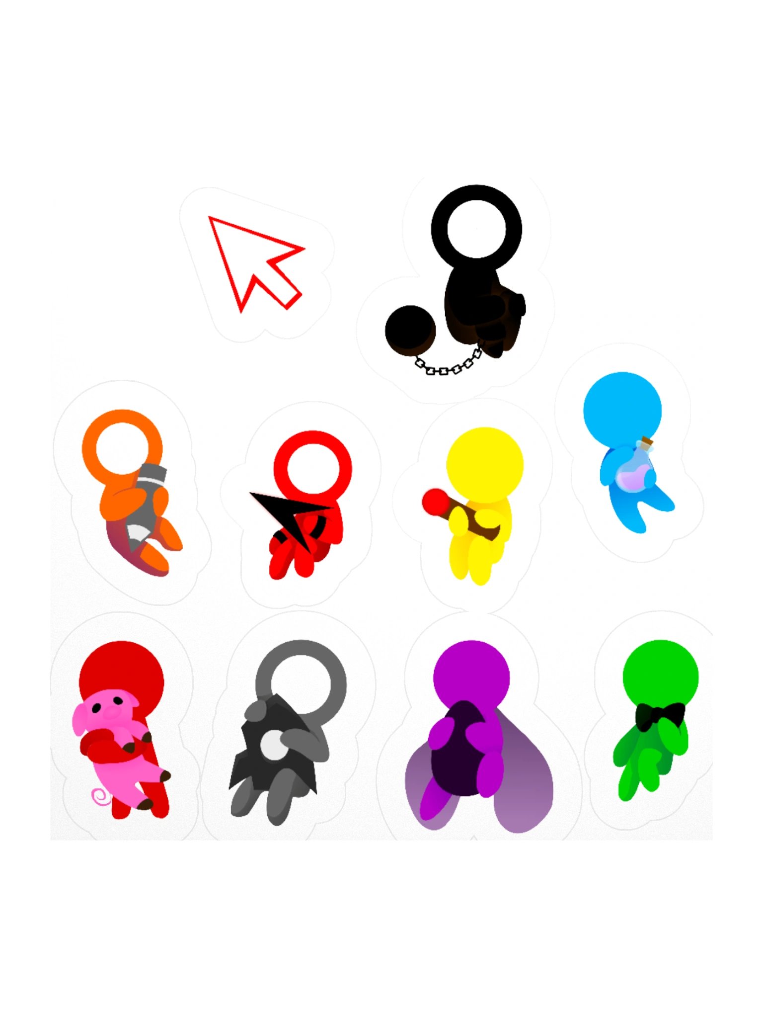Alan becker sticker sheet product image (2)