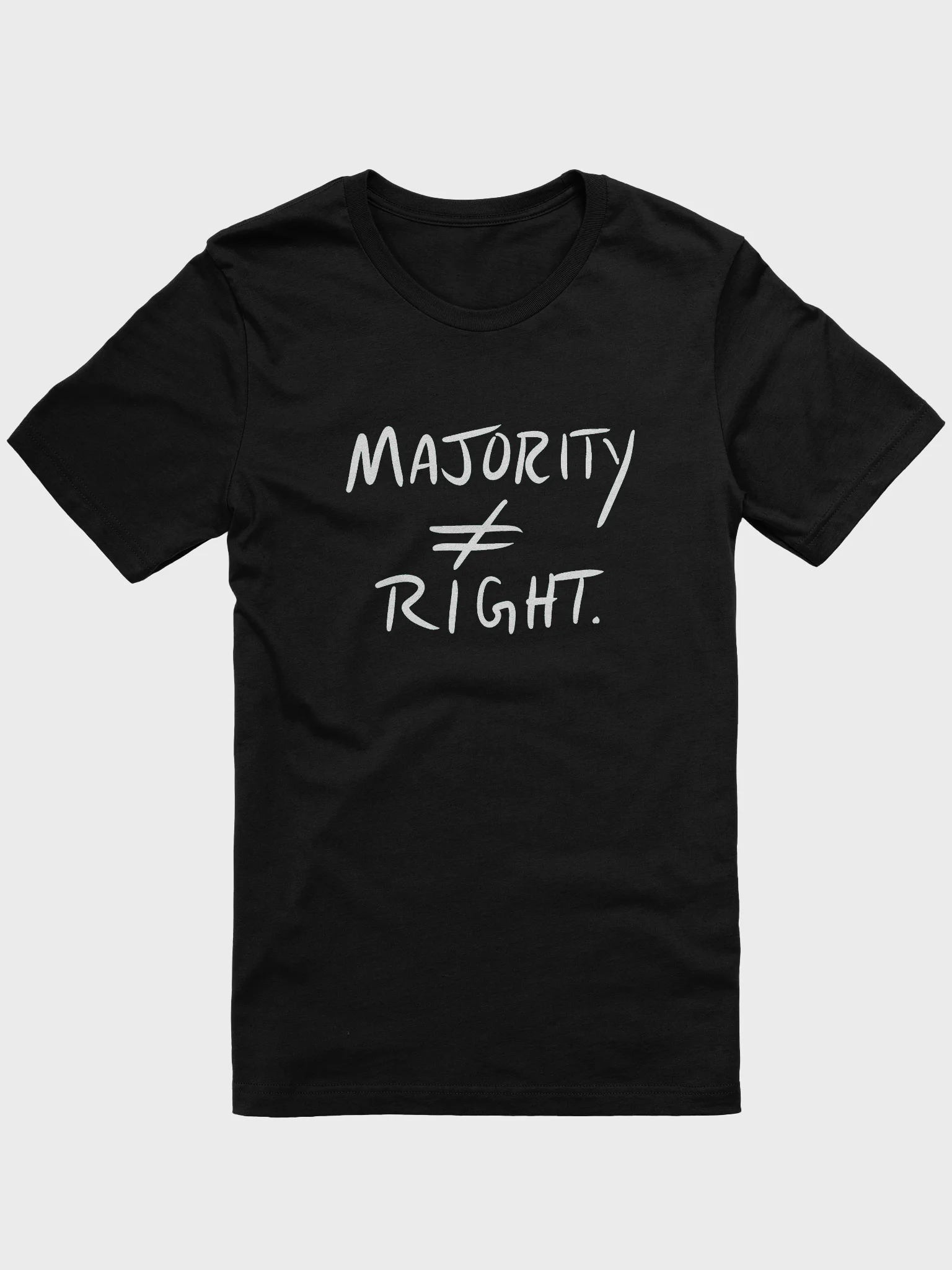 Majority ≠ Right tee (white) product image (1)