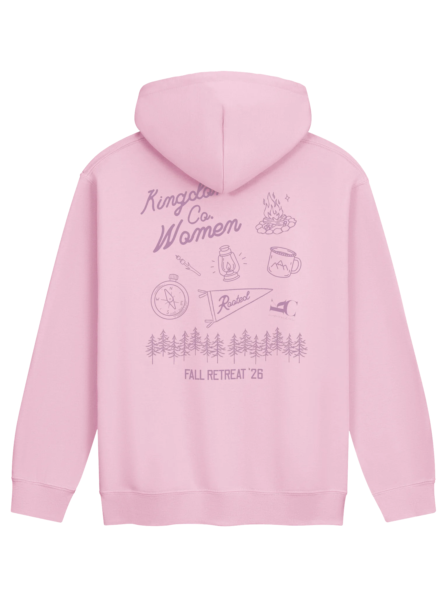 Rooted: Mulberry Camp Hoodie (Gildan) product image (2)