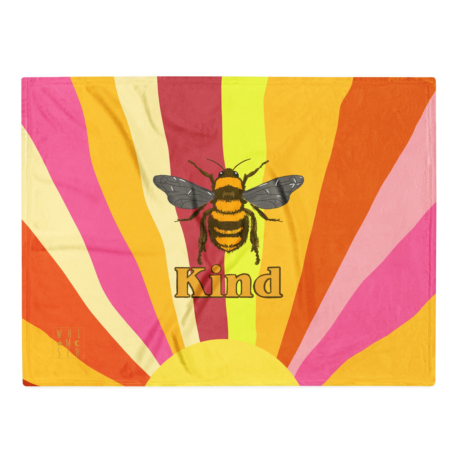 Bee Kind Bright Blanket product image (2)