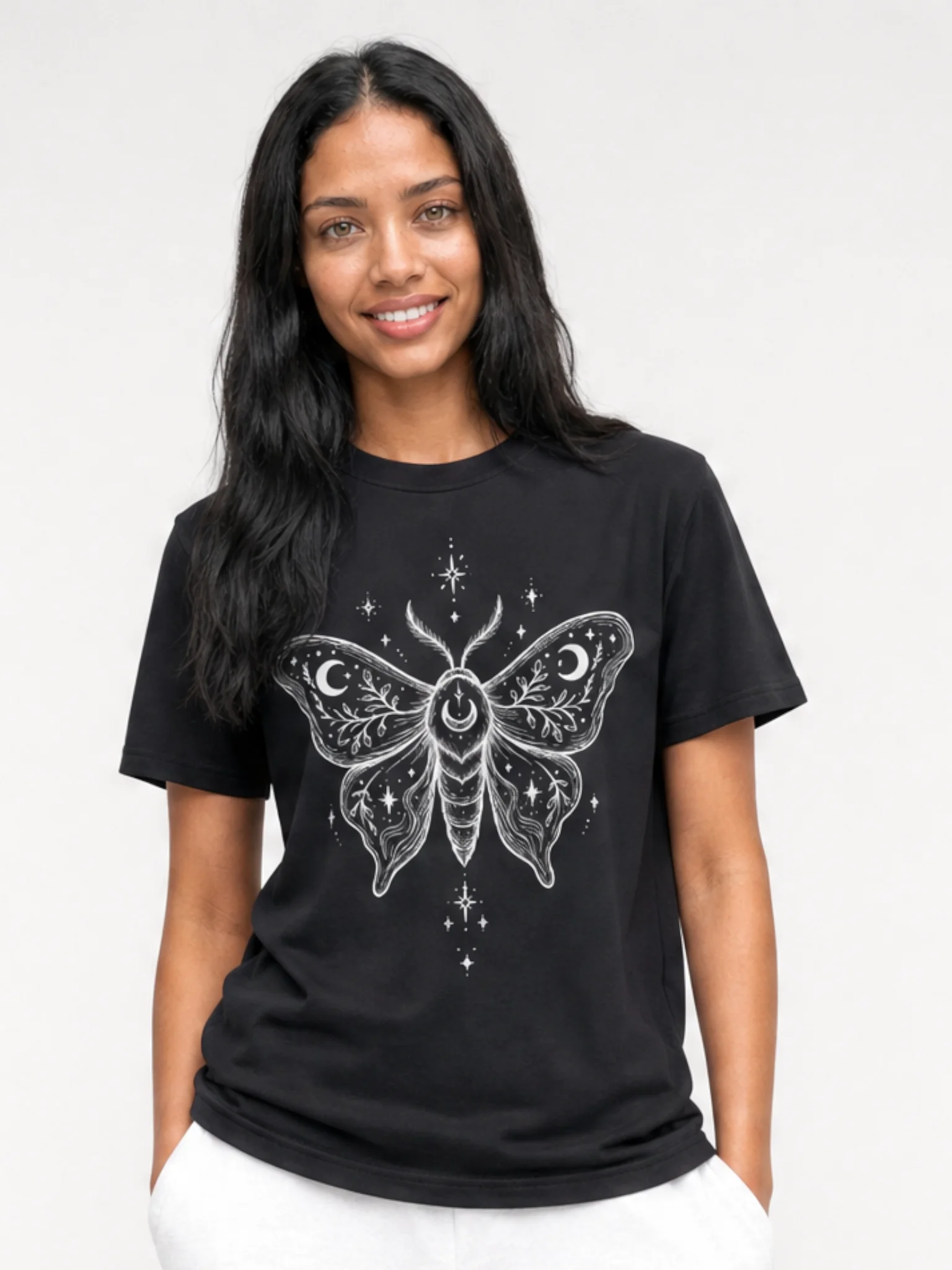 Celestial Moth Graphic T-Shirt product image (2)