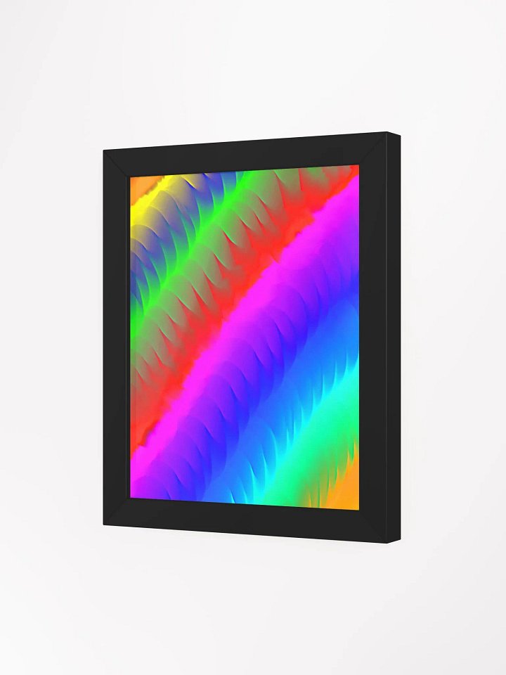 Neon Spiral Wave Framed Poster product image (12)
