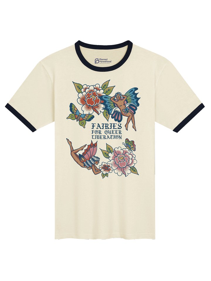 Fairies for Queer Liberation Ringer Tee product image (1)