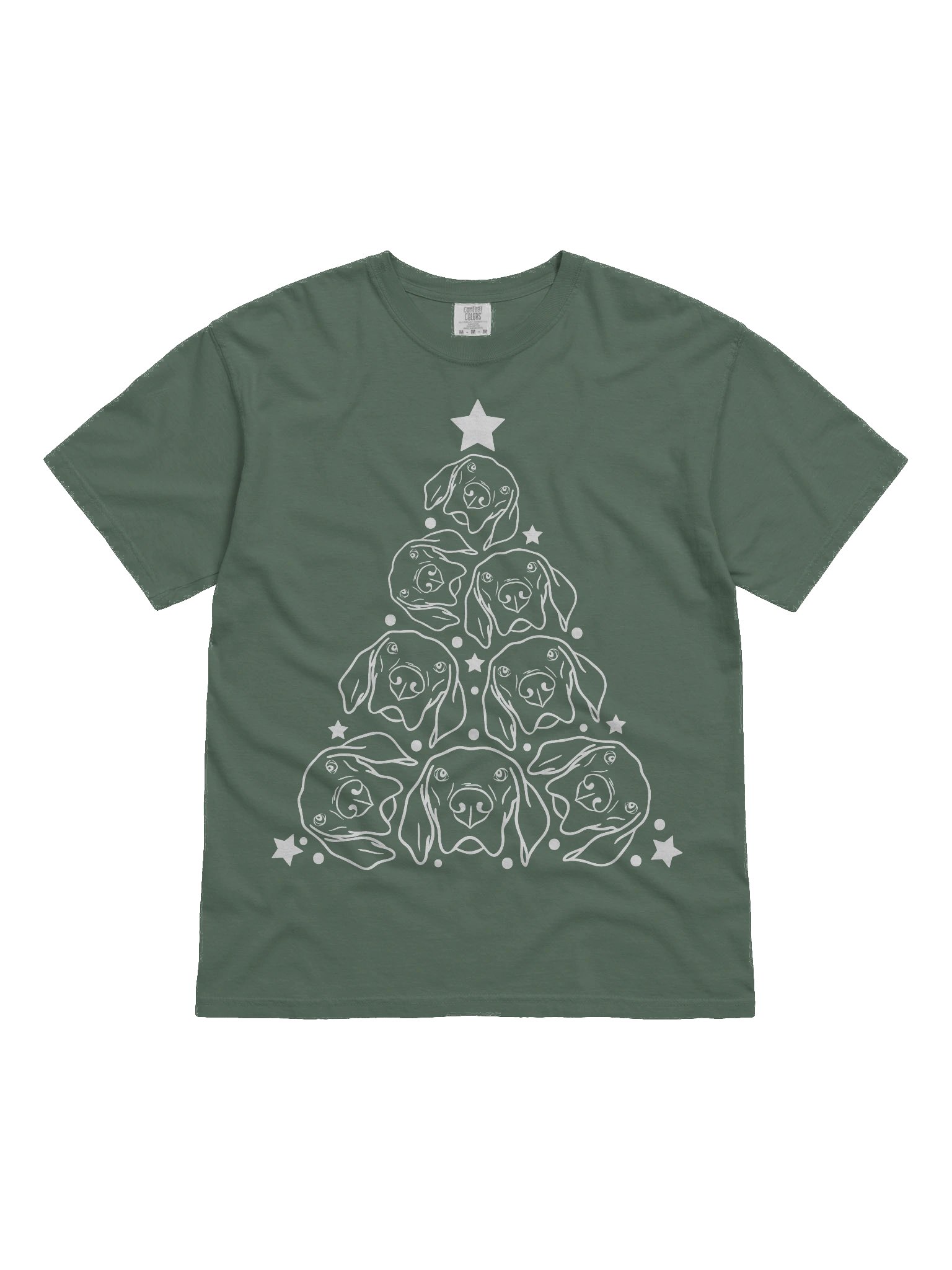 Weimaraner(2) Christmas Tree T-Shirt product image (2)
