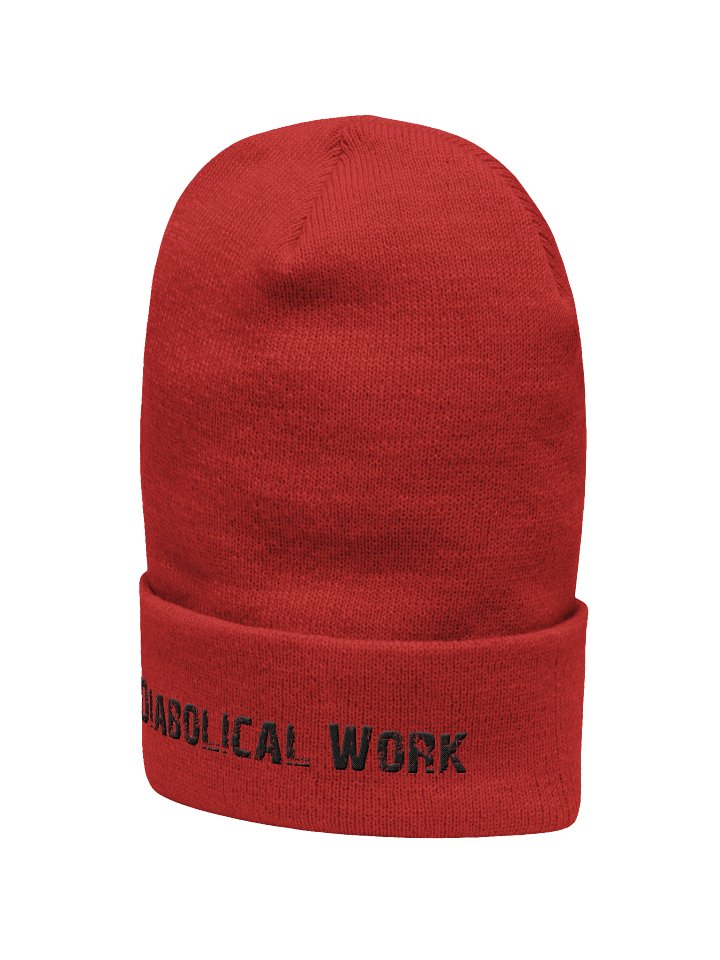 Diabolical Work Beanie (Black Stitching) product image (6)