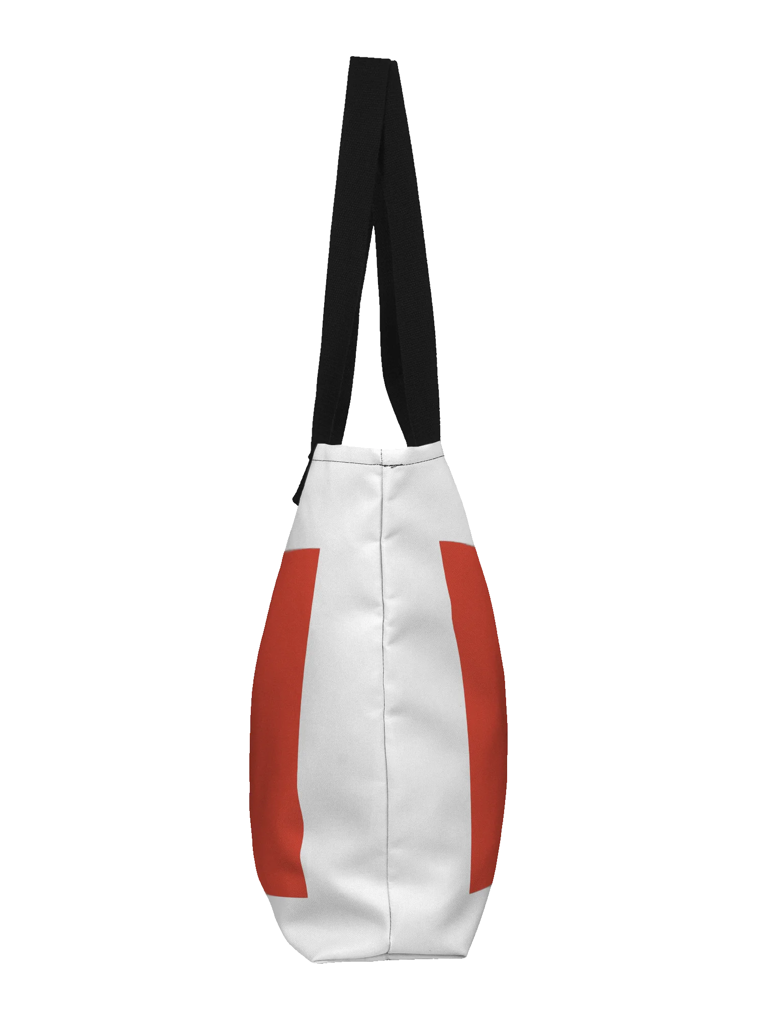 Red word tote - white product image (4)