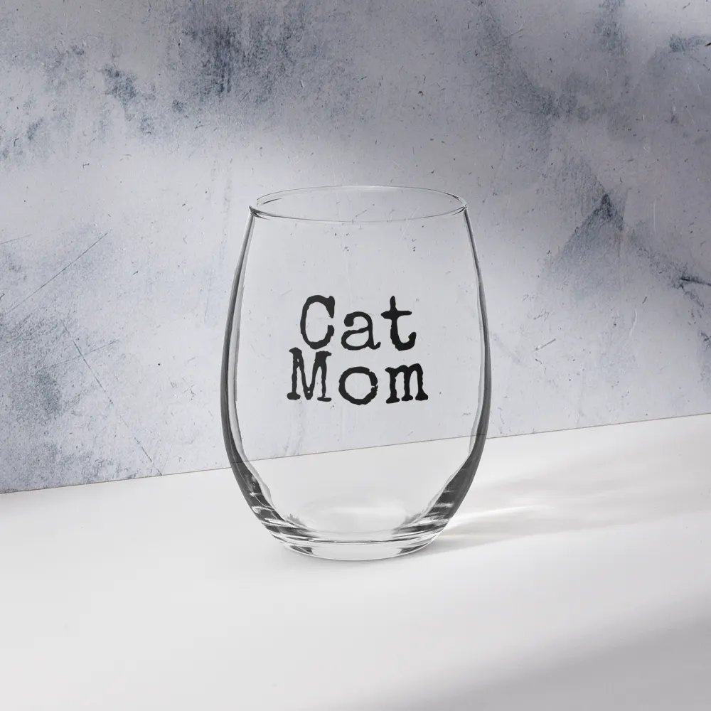 Cat Mom Wine Glass product image (10)