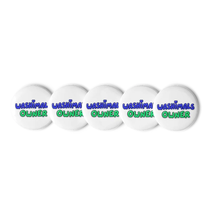Washimals - Set of 5 Buttons product image (1)