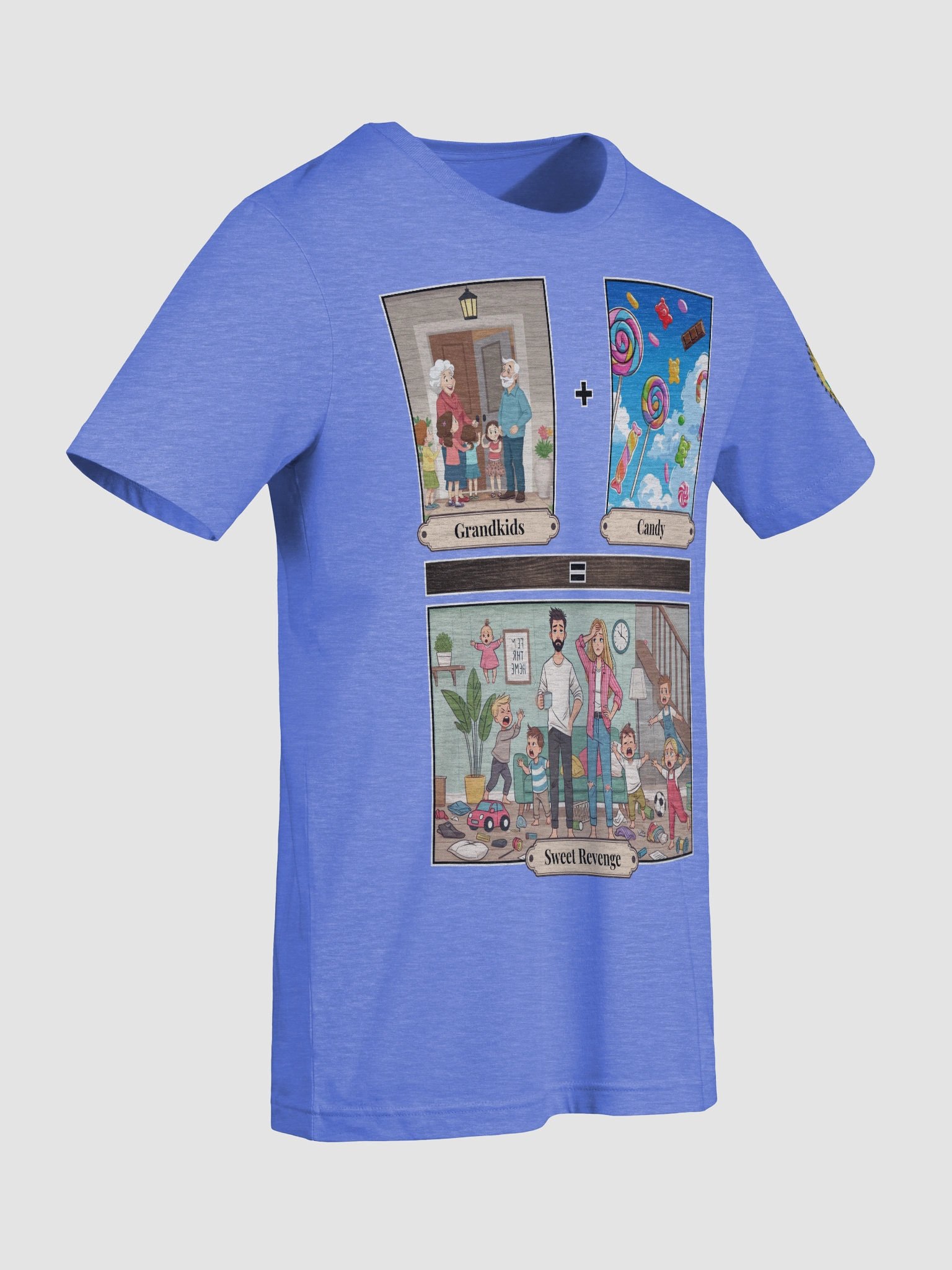 Grandkids + Candy = Sweet Revenge (Both) Bella+Canvas Supersoft T-Shirt Colors (5) product image (96)