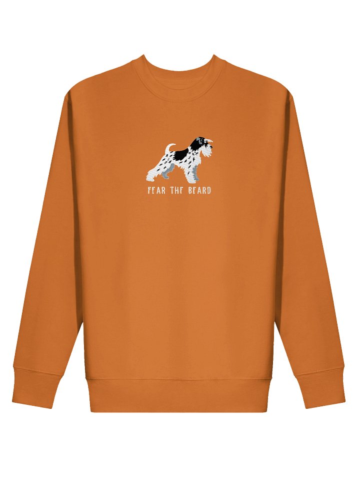 Fear the Beard Sweatshirt (Embroidered) of a Miniature Schnauzer(Parti Black & White) product image (44)