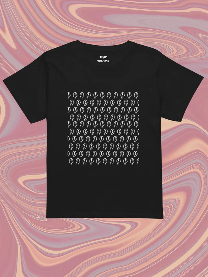 EXCLAIMING MENTALLY (white repeating) printed waist-length tee product image (10)