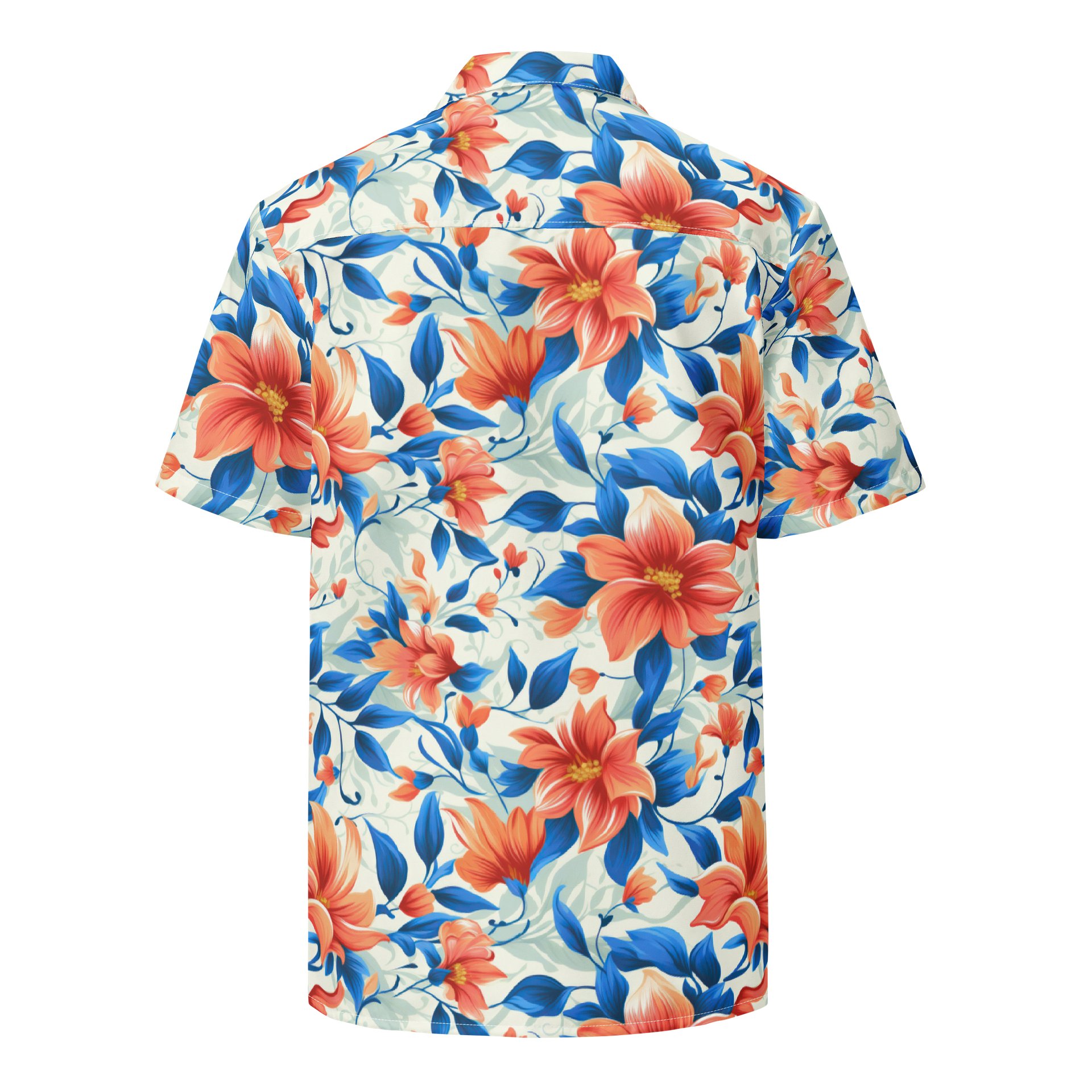 Coral Bloom Hawaiian Shirt product image (2)