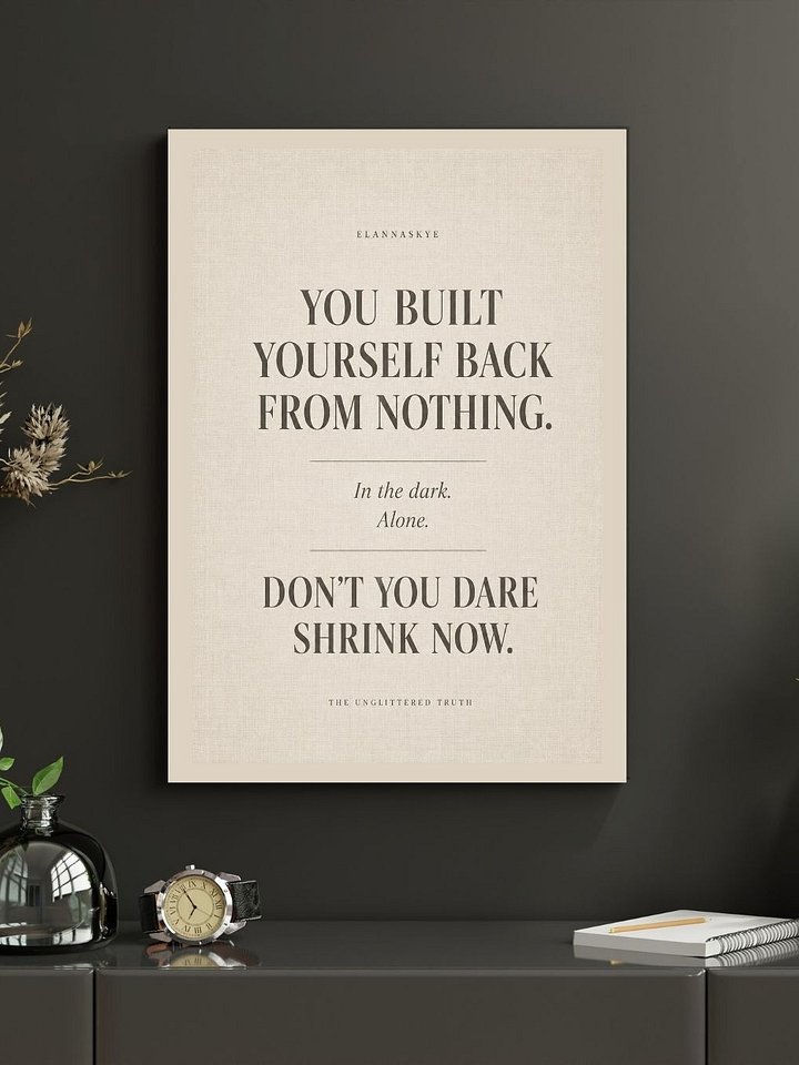 You Built Yourself Back From Nothing - Printable Wall Art product image (2)