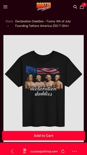 mini vlog of me making the declaration daddies an unfortunate reality. Someone please buy this ans wear it on the 4th of July...