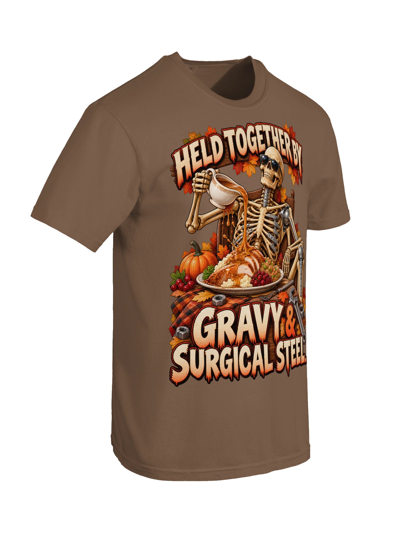 Funny Thanksgiving Surgery Shirt — Held Together by Gravy & Surgical Steel | Broken Turkey™ product image (11)