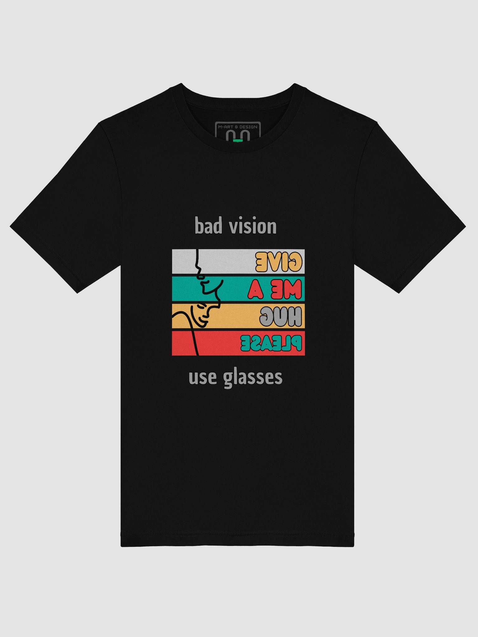 Optical Illusion Hug Please T-Shirt product image (5)