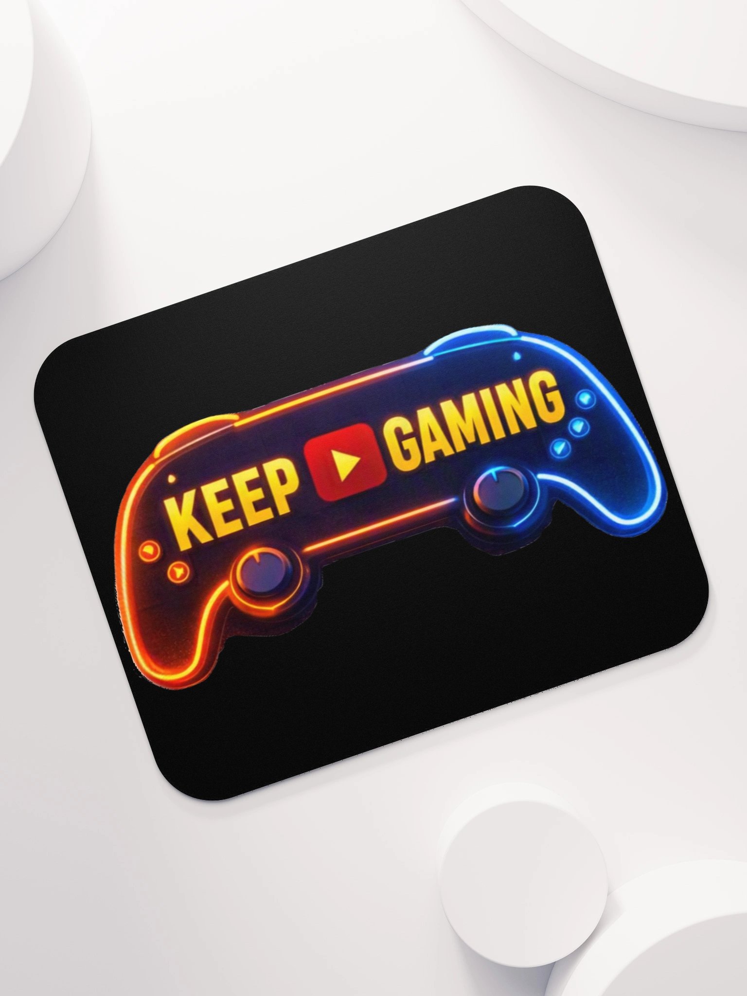 Keep Gaming — Neon Controller Mouse Pad product image (7)