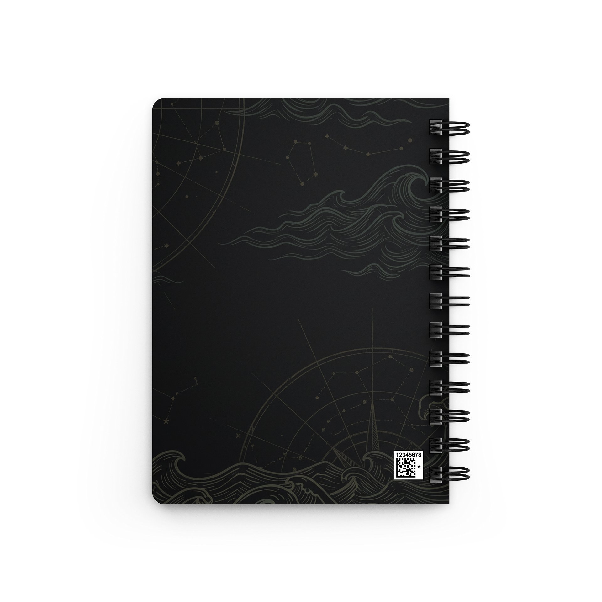 Poseidon Notebook – Greek Mythology Spiral Journal with Ocean & Trident Design product image (5)