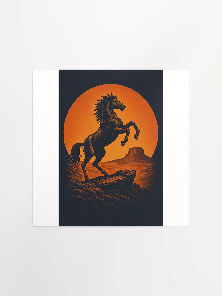 WILD HORSE IN SUNSET product image (2)