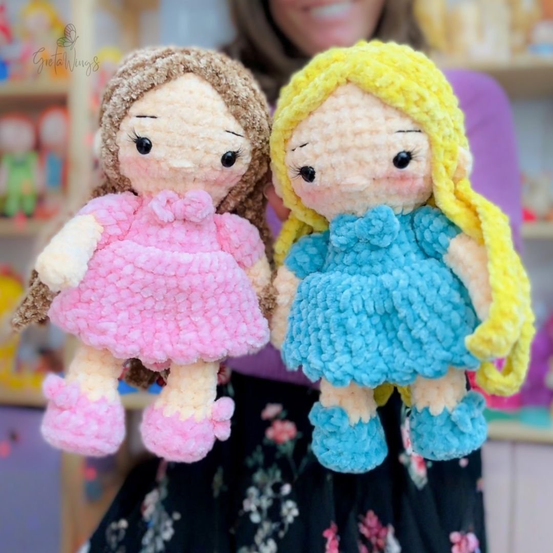Muñecos amigurumi de Sully y Rosy – Patrón detallado de ganchillo (PDF) product image (3)