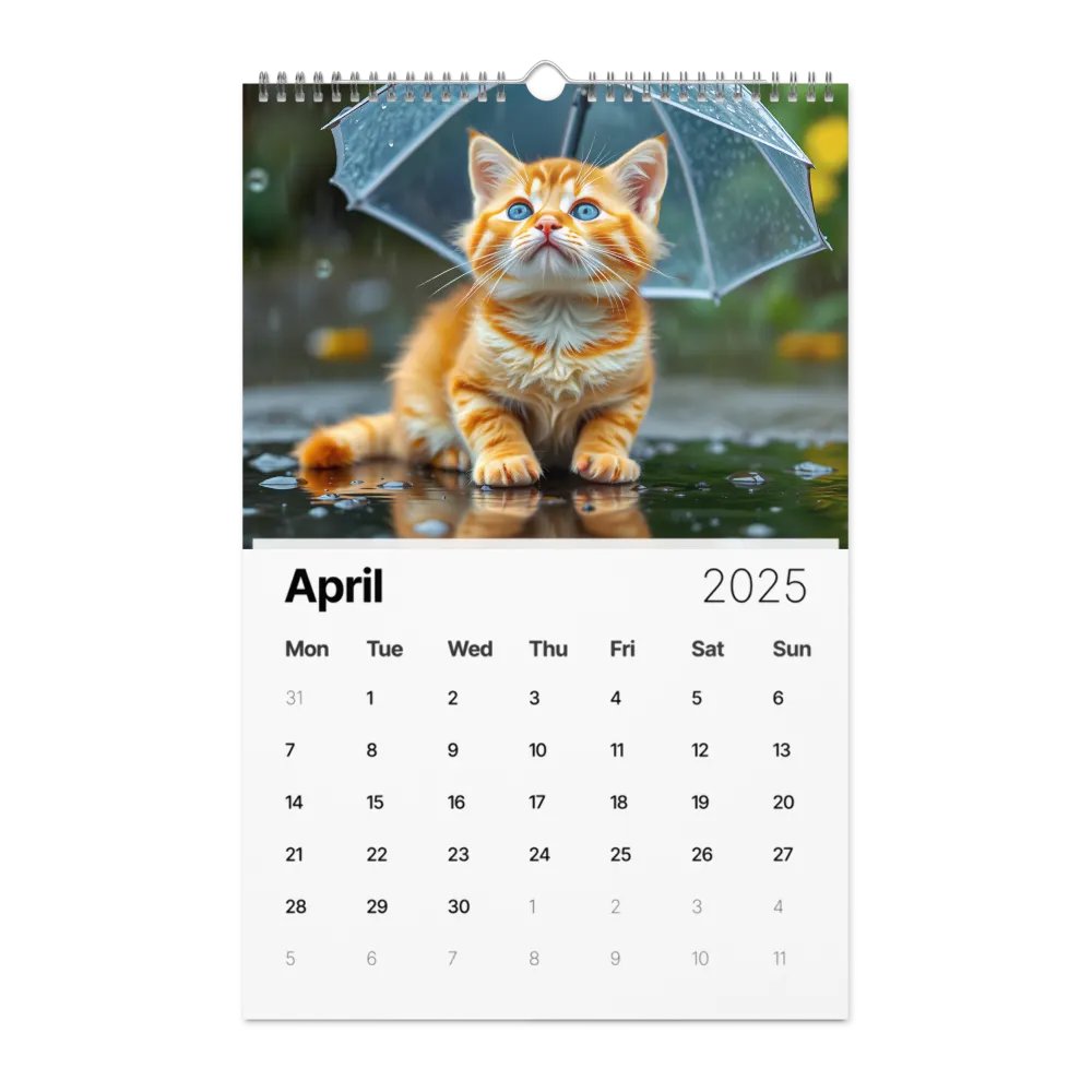 Adventurous Cat Wall Calendar 2025 product image (4)