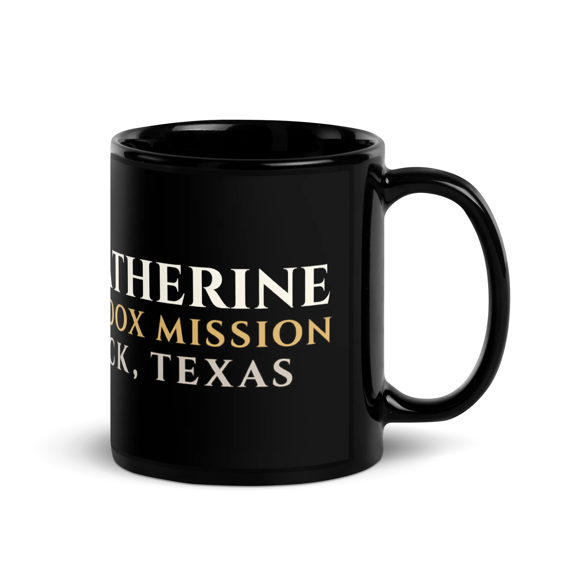 St. Catherine Orthodox Mission — Black Ceramic Mug product image (3)