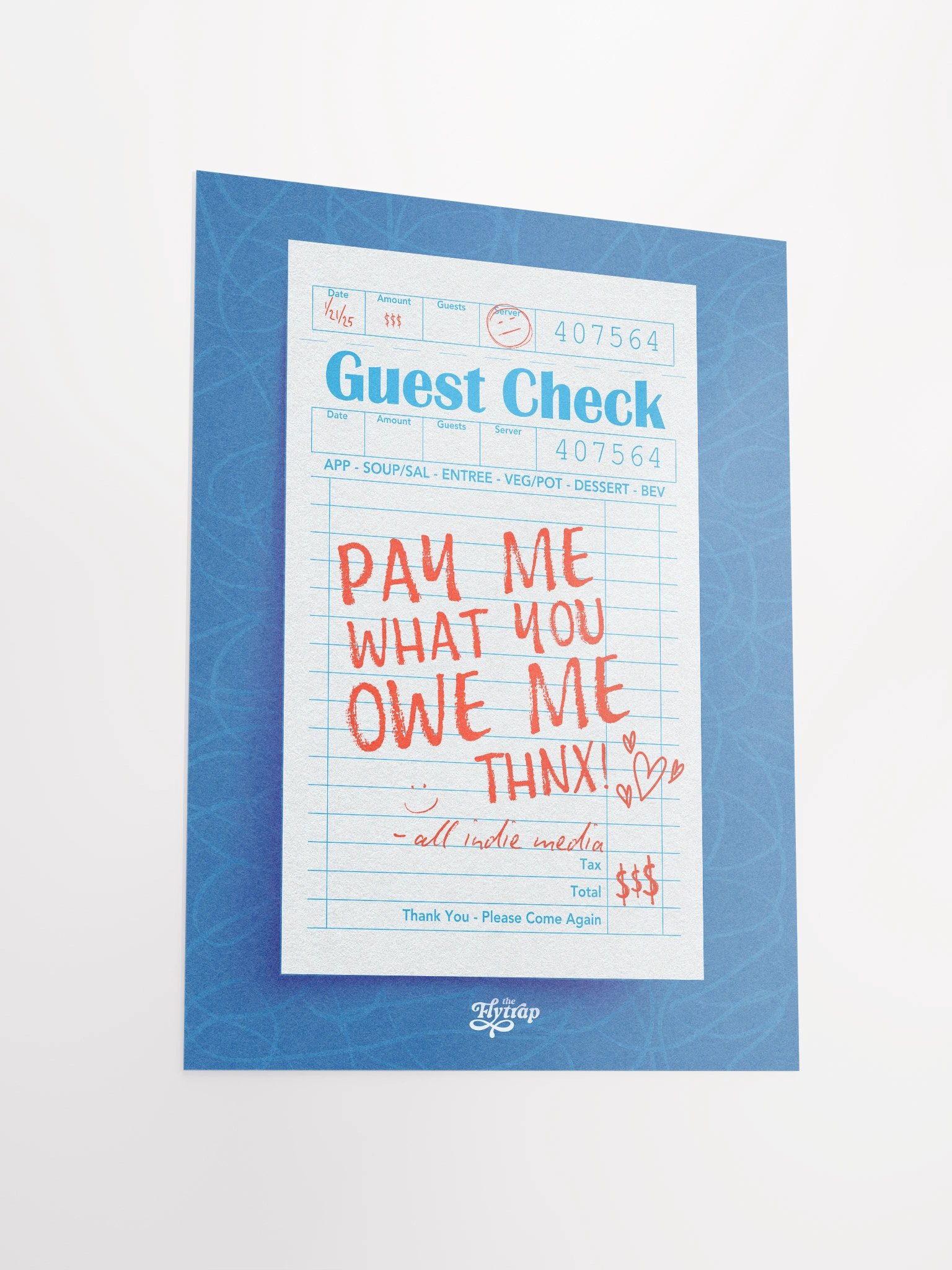 PAY ME 12X16 POSTER product image (3)