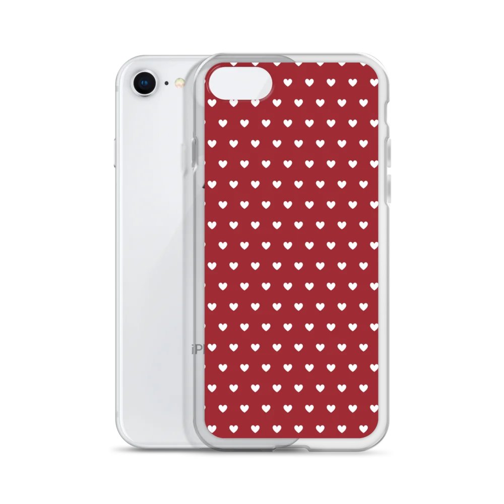 Little Love Dots Clear iPhone® 7/8, 11, 12, 13, 14, 15, 16, 17, X/XS, SE, XR, Mini, Pro, Pro Max, Plus Cases. product image (2)