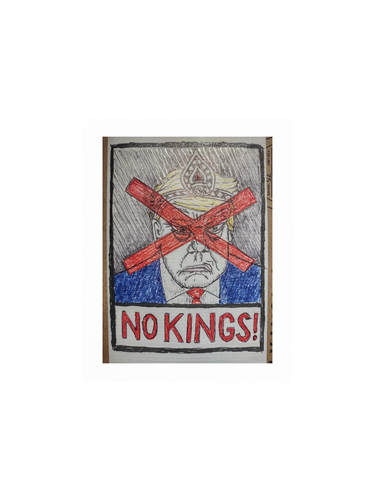 NO KINGS! Print product image (1)
