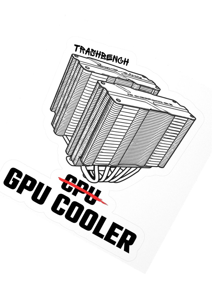 CPU (Not) GPU Cooler Sticker product image (7)