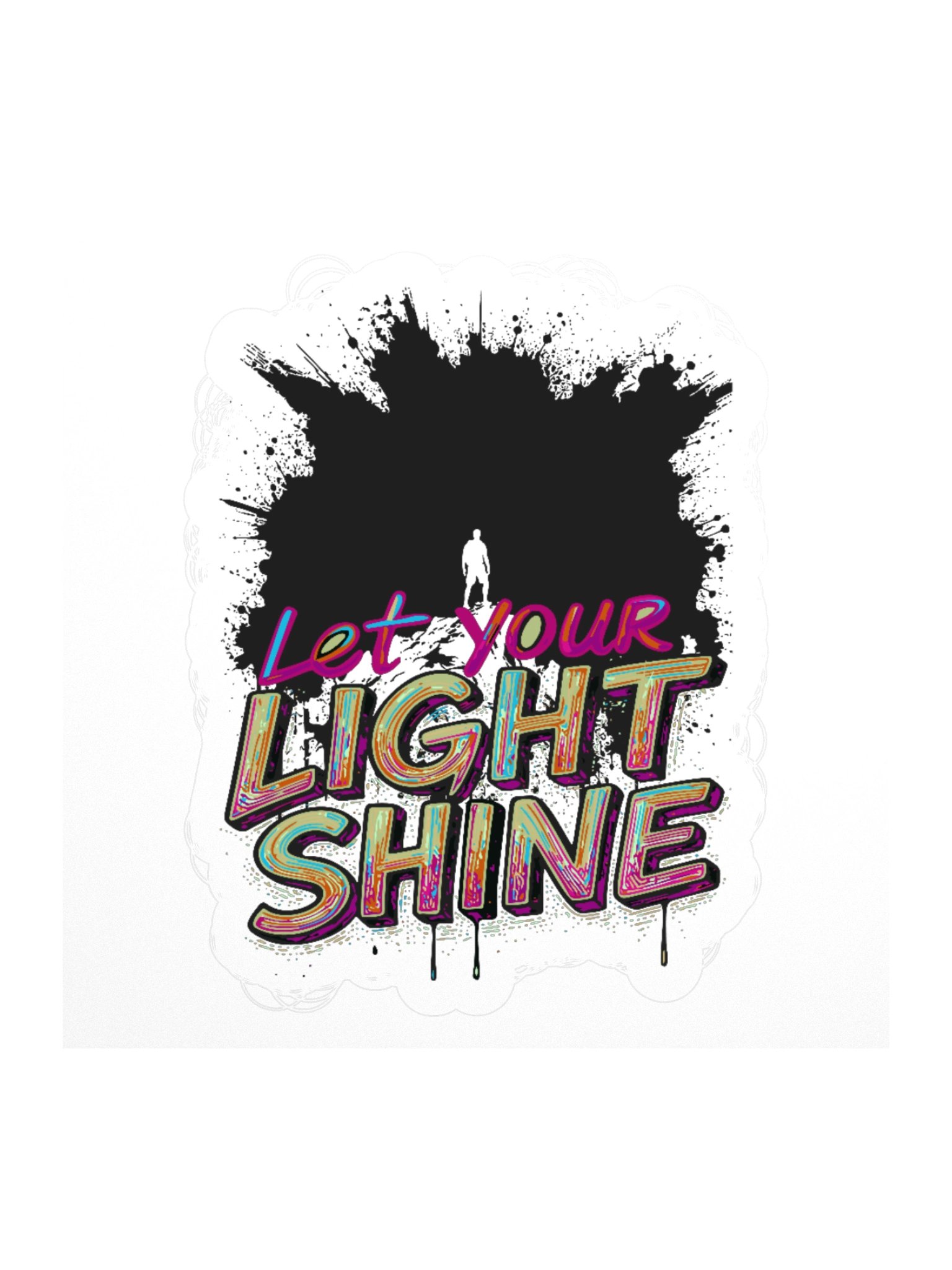 Let Your Light Shine Vinyl Sticker product image (1)