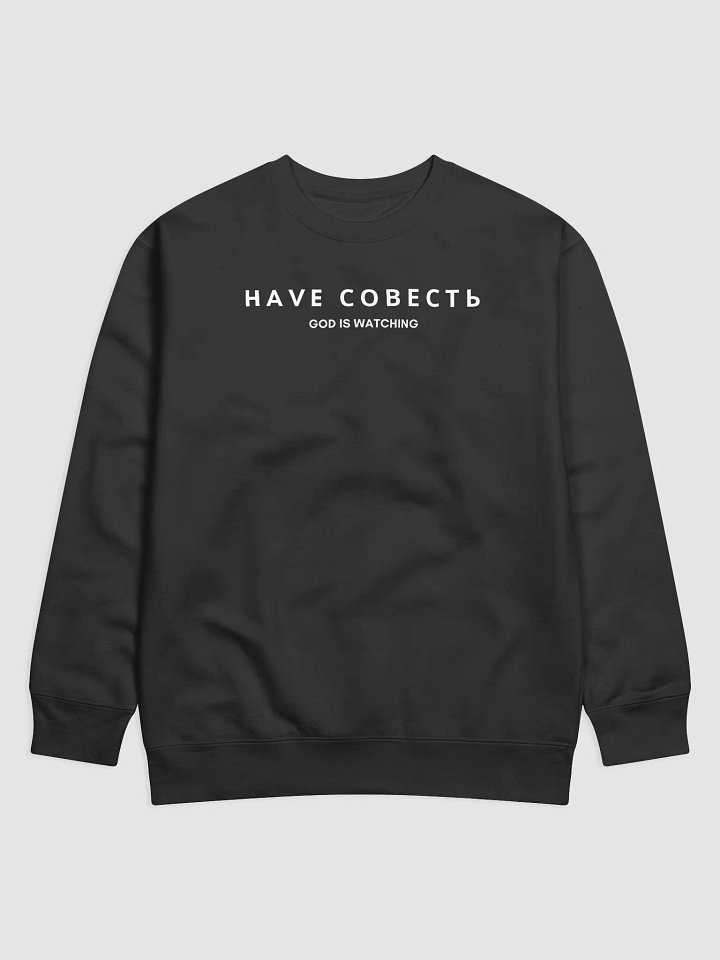 HAVE СОВЕСТЬ - GOD IS WATCHING CREW NECK product image (3)