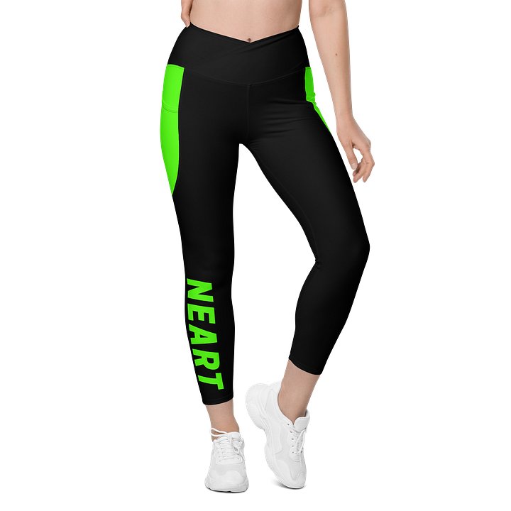 Nearth Meaning Strength | Crossover Semi Compression Workout Leggings with Pockets & Sun protection product image (1)