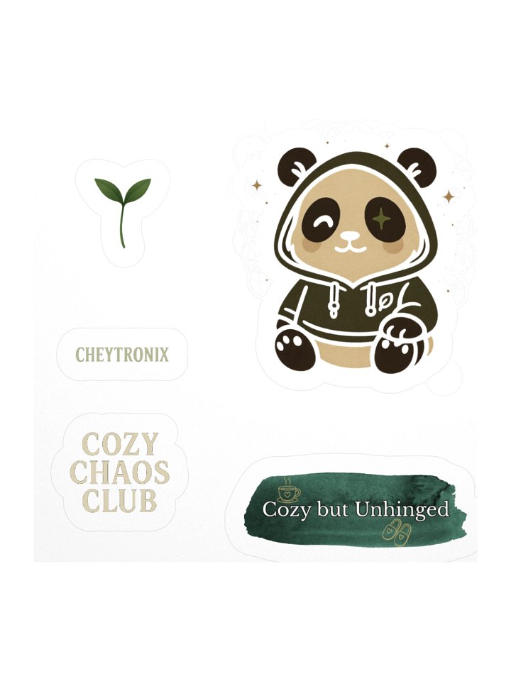 Cozy Chaos Club Kiss Cut Stickers product image (1)
