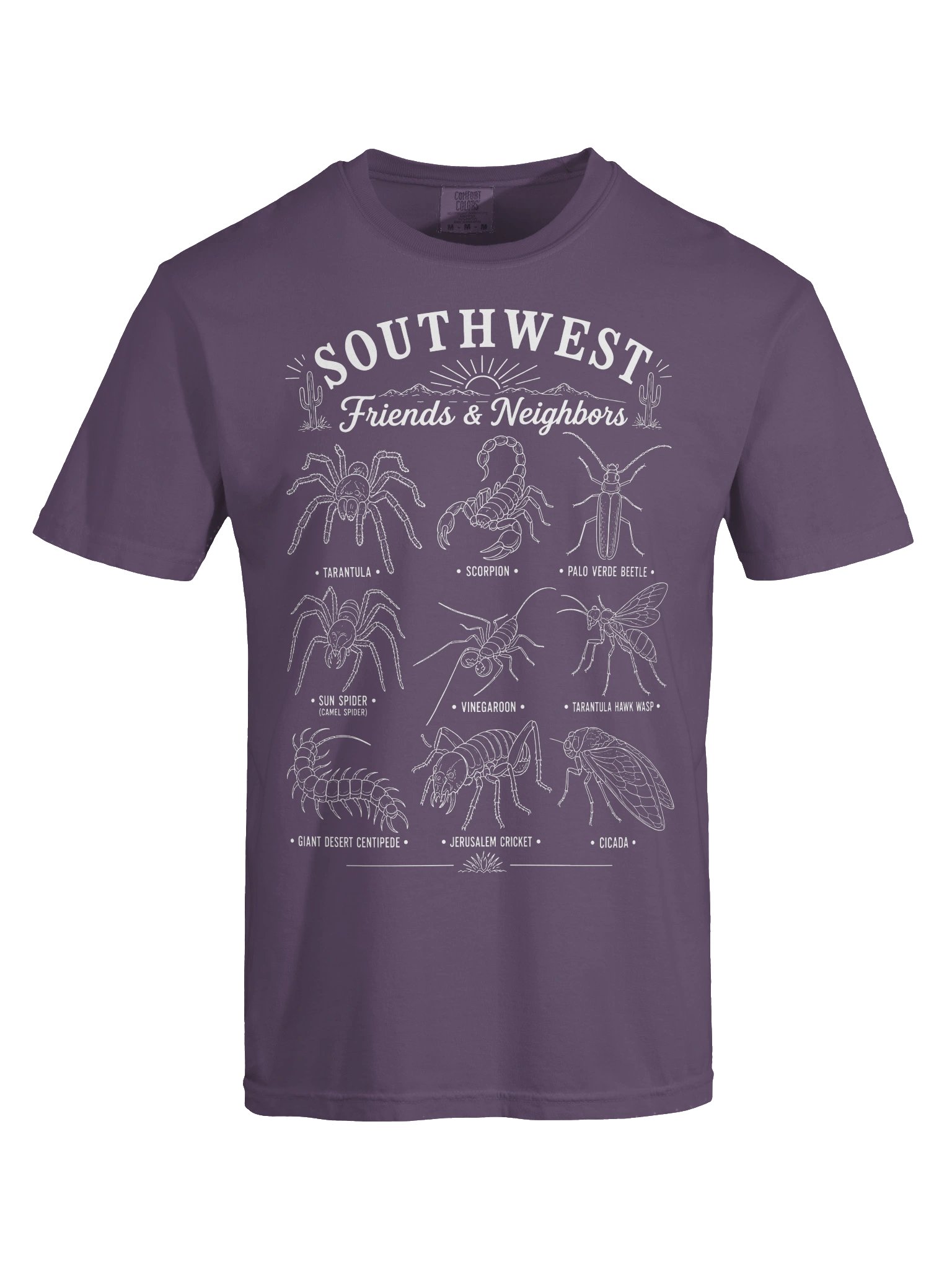 Southwest Friends & Neighbors Desert Tee - depicting Insects and Arthropods product image (37)