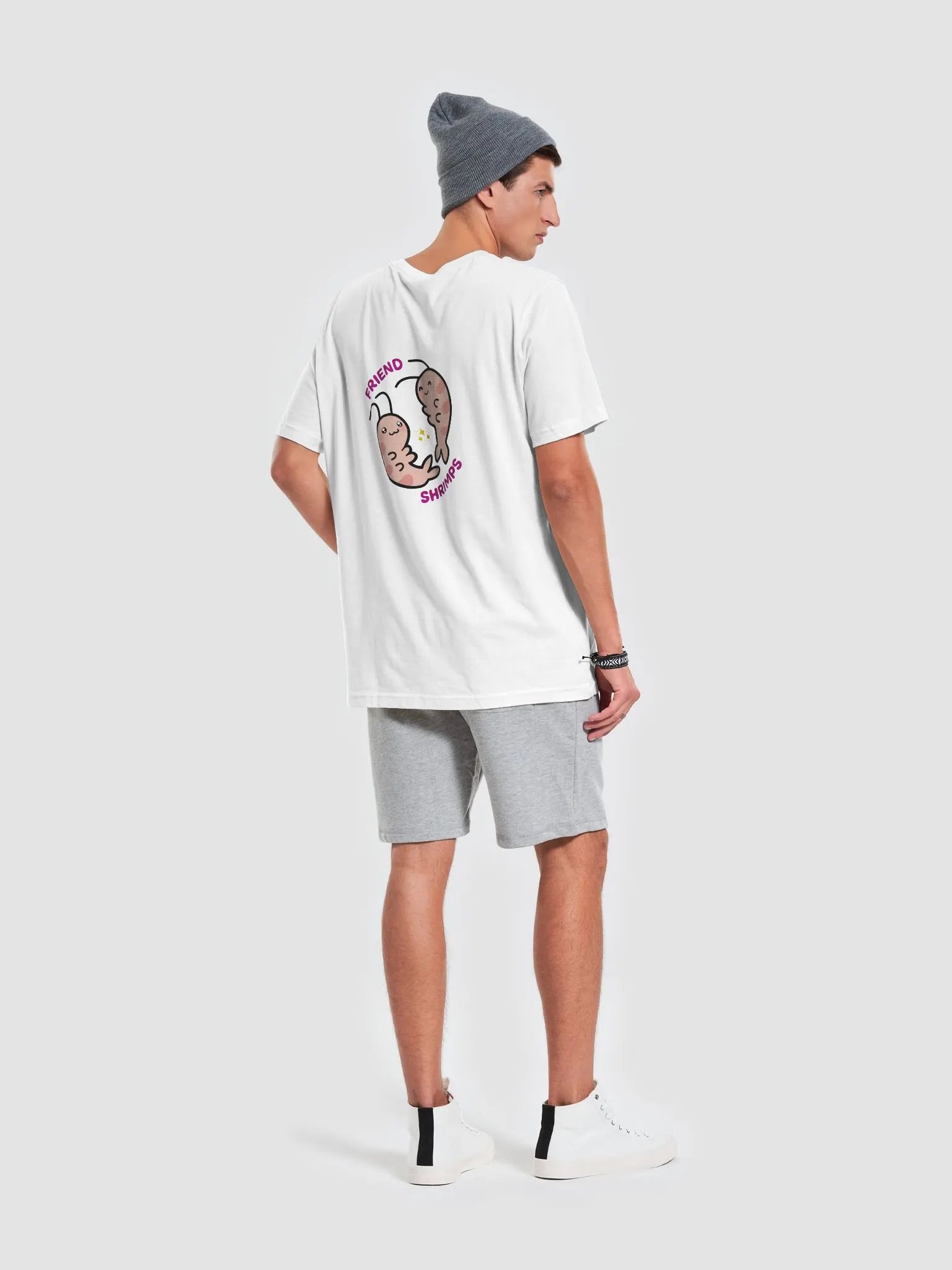 Friend Shrimps Unisex Tee (Badge Design) product image (8)
