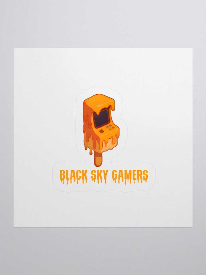 Melty BlackSkyGamers Logo With Lettering Kiss Cut Stickers product image (1)