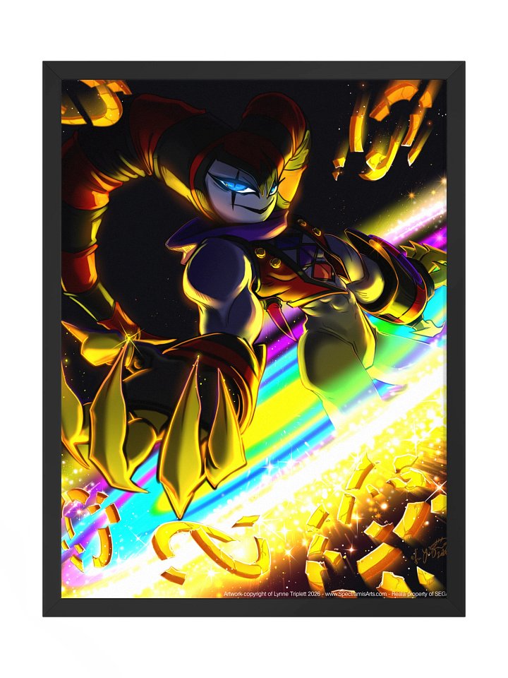 "Shattered Dreams" - Reala from NiGHTS into dreams... framed fanart print product image (1)