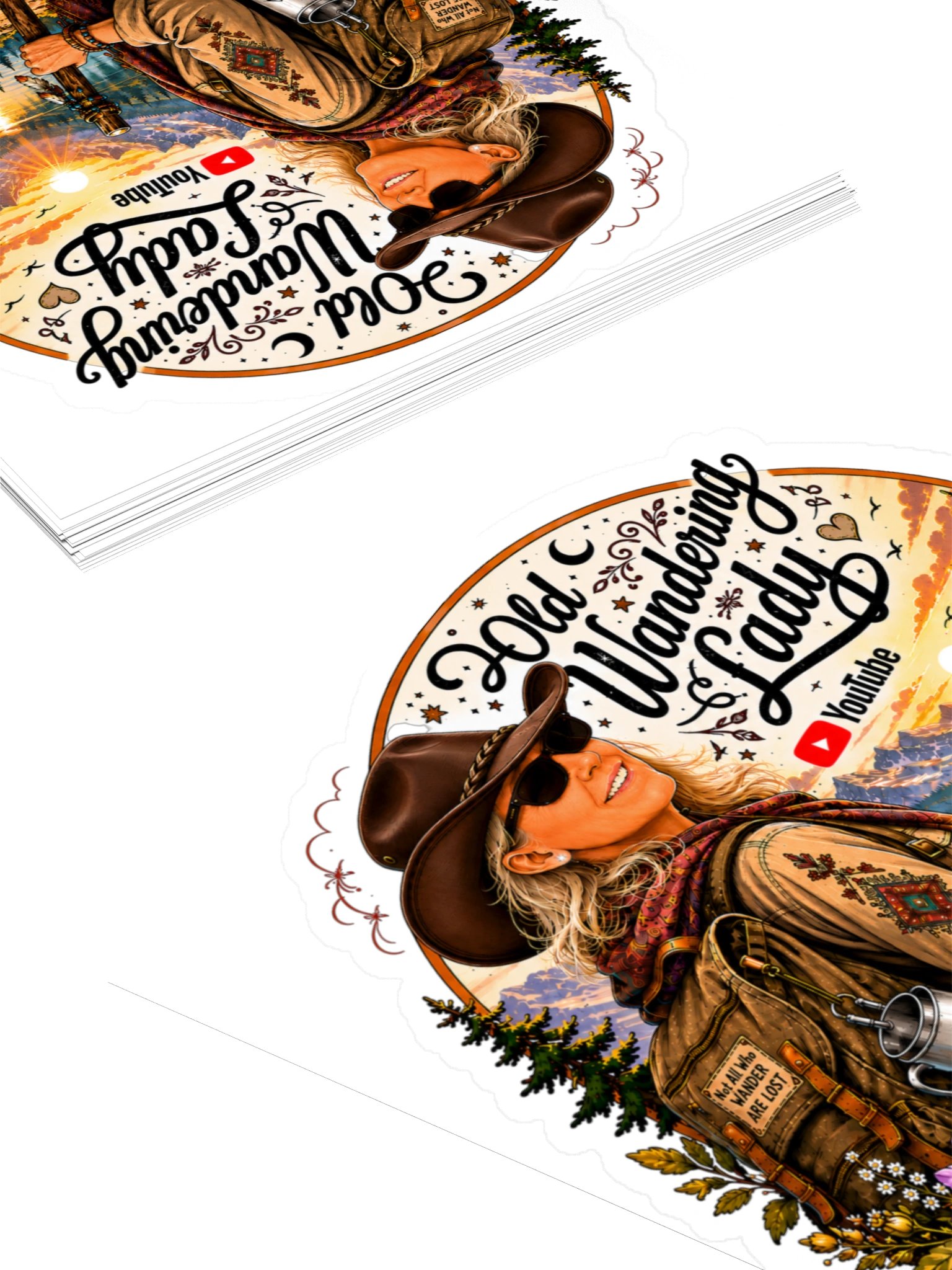 Wander More, Worry Less Decal 4" Decal product image (4)