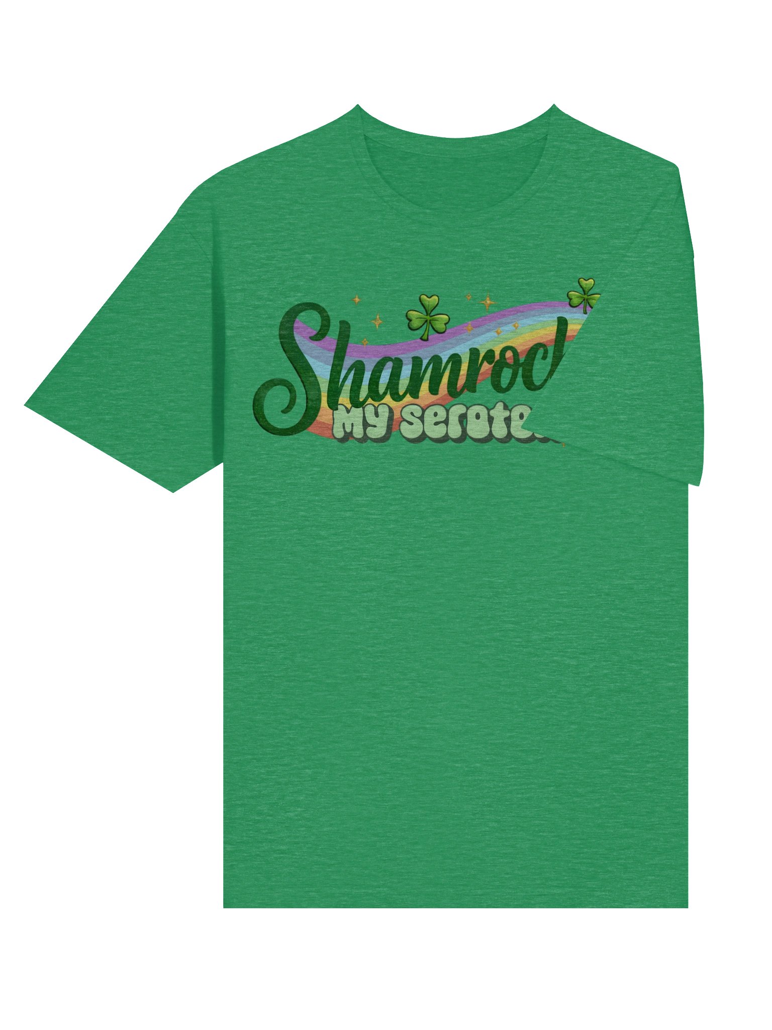 Shamrockin' My Serotonin Retro Mental Health Graphic Tee product image (4)