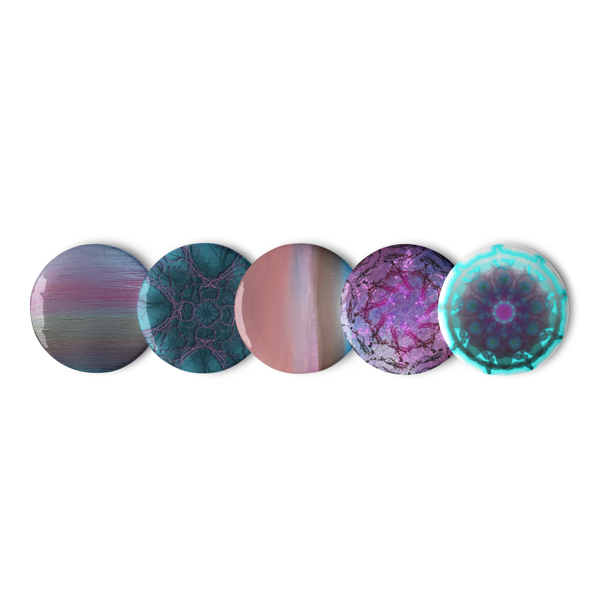 Moonlit Brushstroke Pin Buttons Set product image (1)