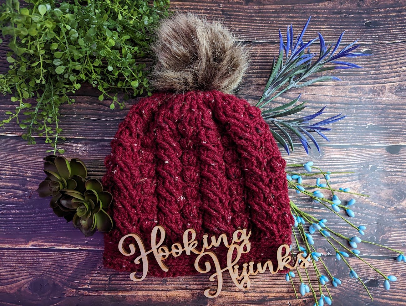 Heart & Cables Beanie **PDF PATTERN** product image (3)