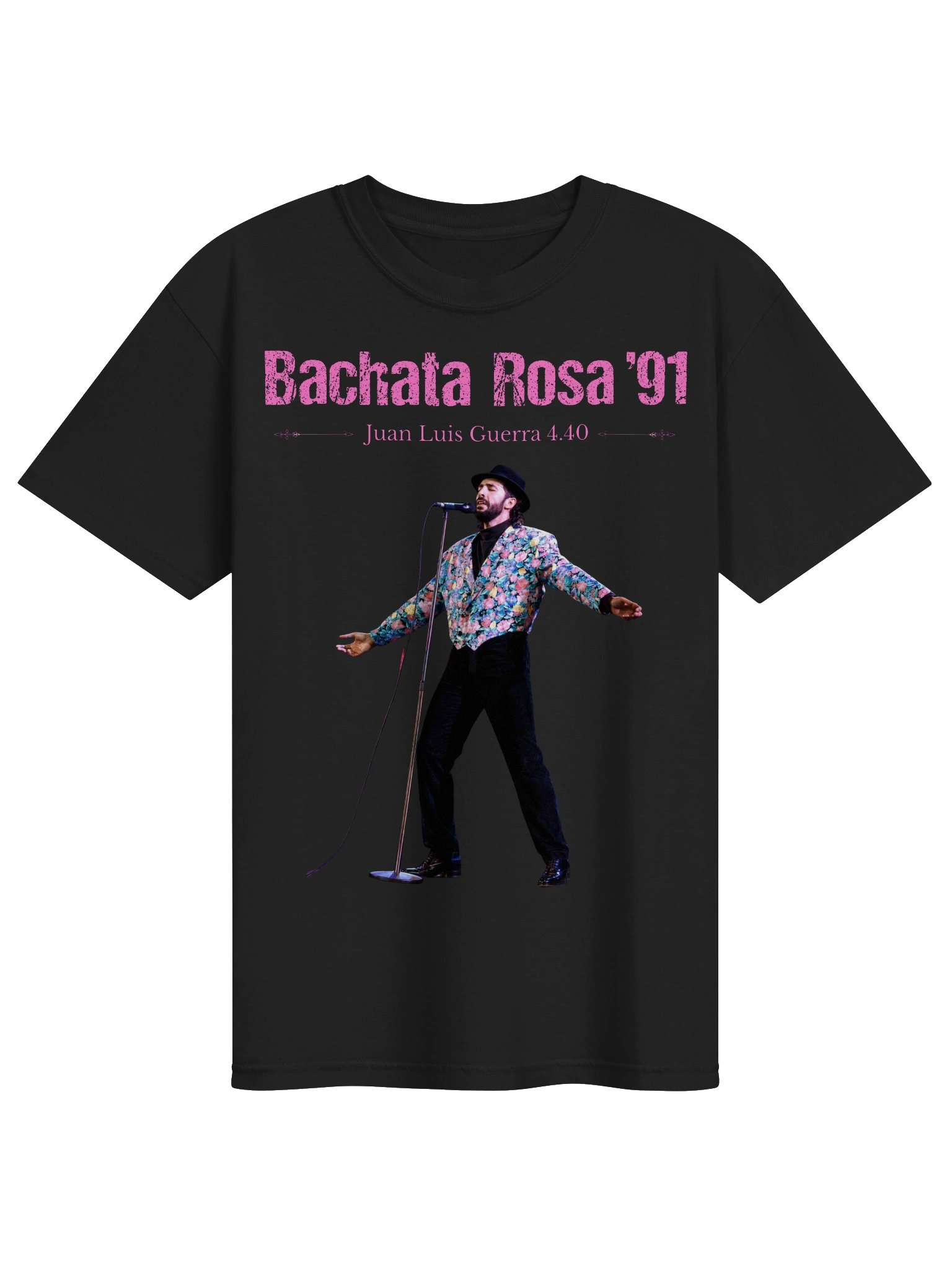Bachata Rosa Vintage T-shirt + Digital Album (Dark) product image (1)