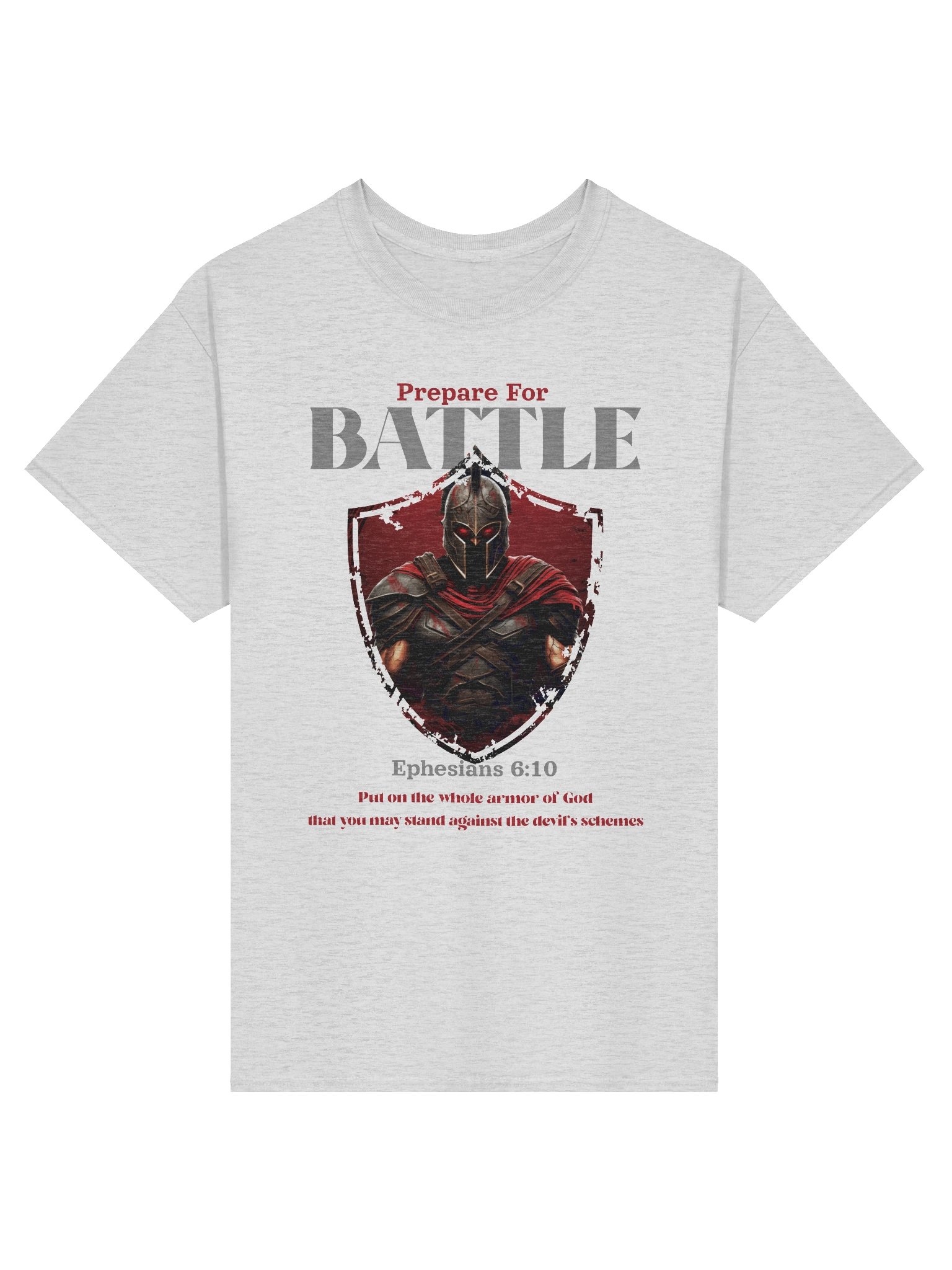 Prepare For Battle T-Shirt Ephesians 6:10, Armored Spiritual Warrior Bible Verse Tee product image (31)