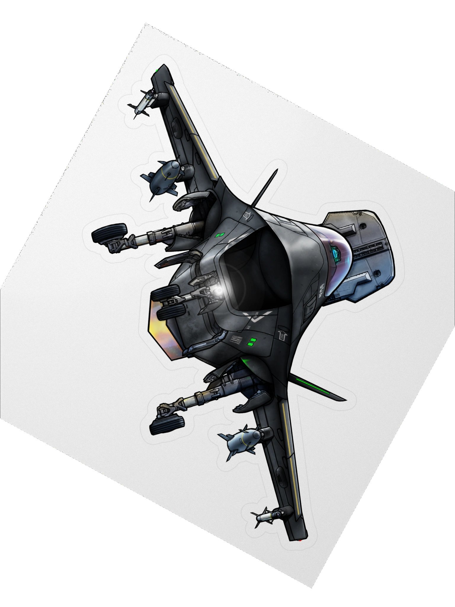 Vortex - Spec Ops Black (5.5 inch Sticker) product image (2)