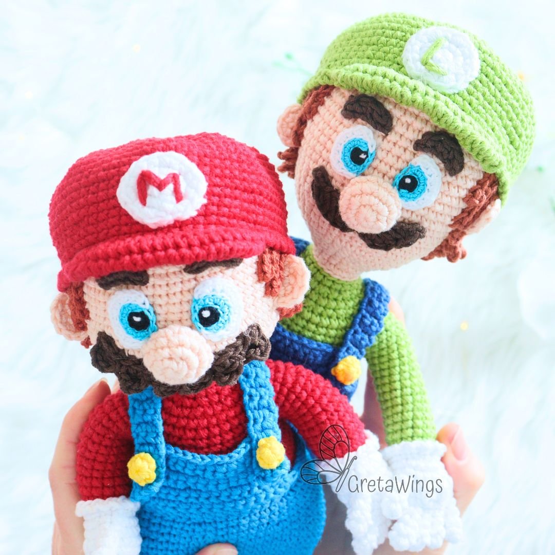 Patrón de Amigurumi de Mario Bros y Luigi (Descarga Digital) product image (4)