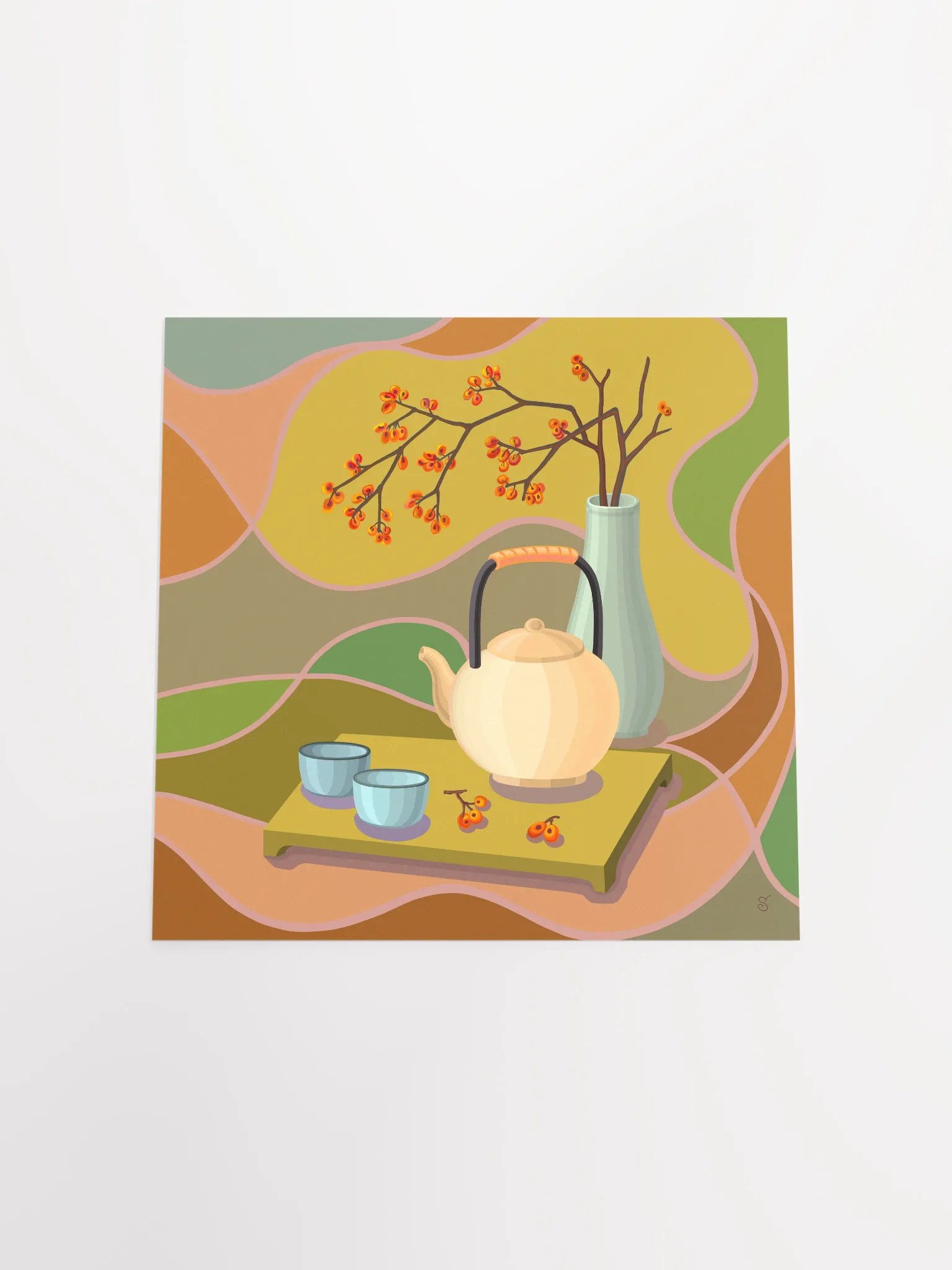 Tranquil Tea Time Poster - Coffee Shop No. 9 product image (4)