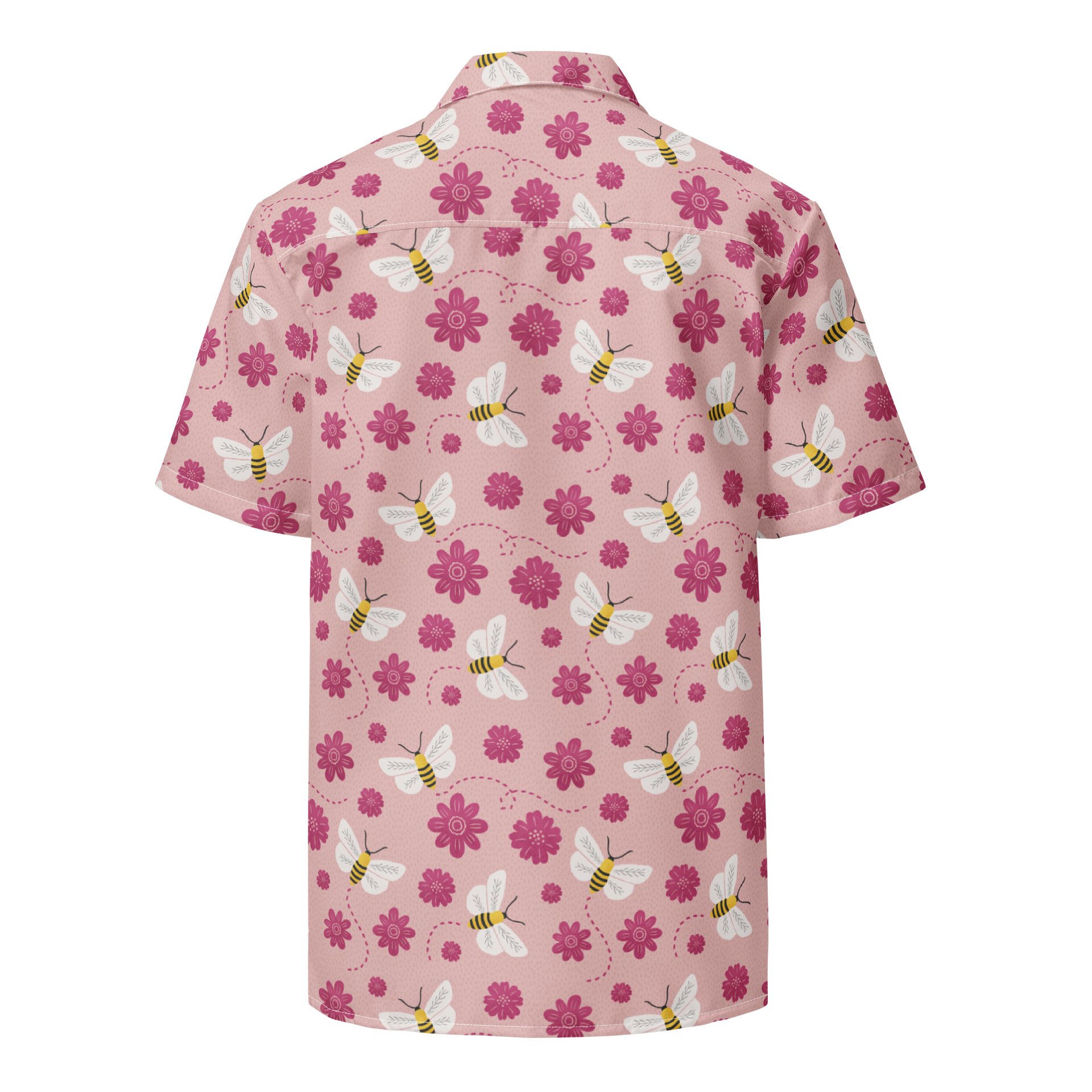 Little Pink Bees Hawaiian Shirt product image (2)