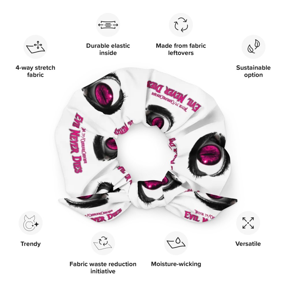 Pink Evil Never Dies Logo Scrunchie product image (12)