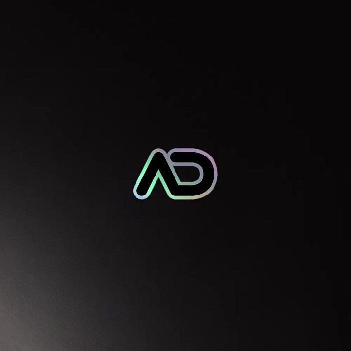 AD icon holographic stickers product image (4)